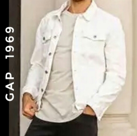 GAP Other - GAP Mens White 1969 Jean Jacket Tall
